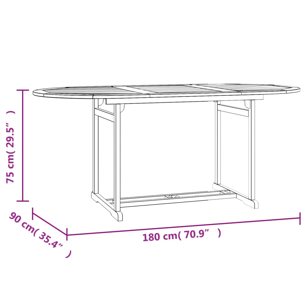 Set mobilier de grădină, 9 piese, lemn masiv de tec