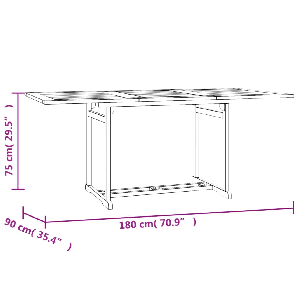 Set mobilier de grădină, 7 piese, lemn masiv de tec