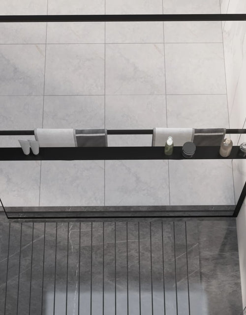 Încărcați imaginea în vizualizatorul Galerie, Raft de duș pentru perete cabină de duș negru, 118 cm, aluminiu
