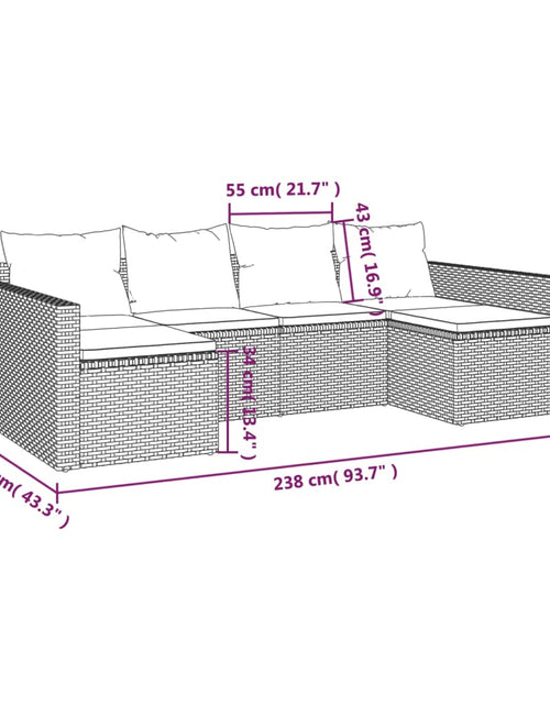 Încărcați imaginea în vizualizatorul Galerie, Set șezlonguri de grădină, 2 piese, cu perne, negru, poliratan
