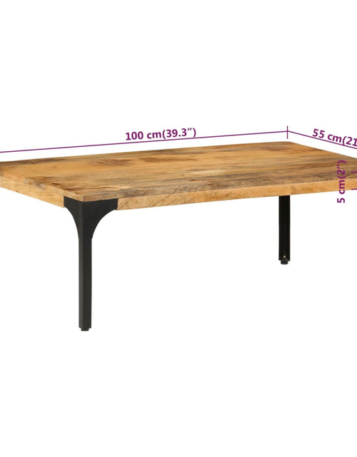 Загрузите изображение в средство просмотра галереи, Măsuță de cafea, 100x55x35 cm, lemn masiv de mango
