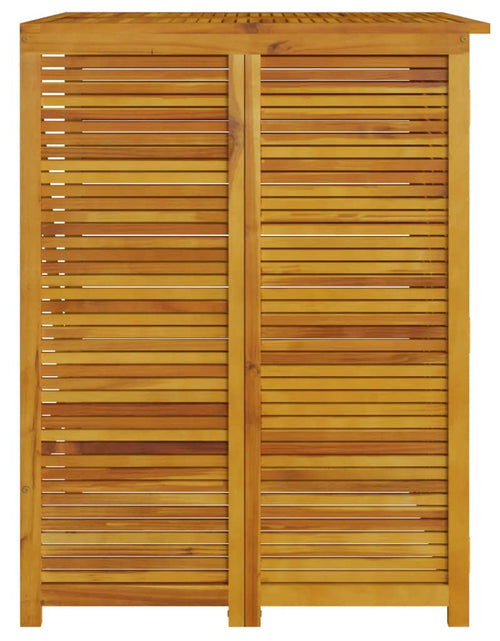 Încărcați imaginea în vizualizatorul Galerie, Magazie pubelă gunoi unică, 70x89x117 cm, lemn masiv de acacia
