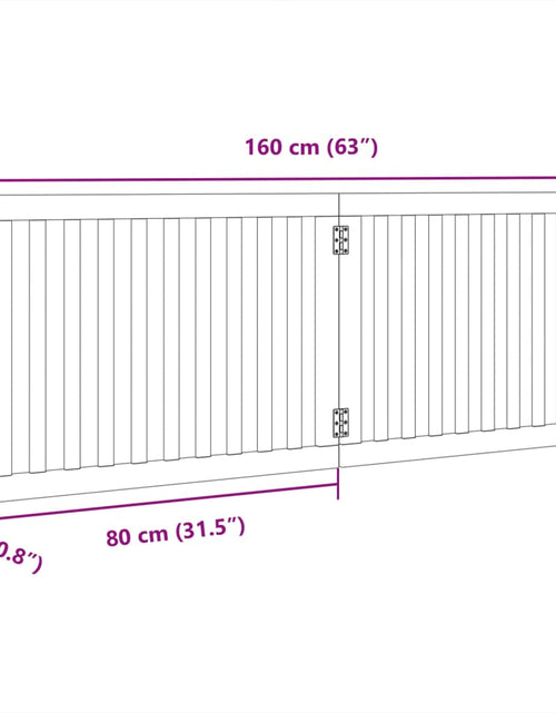 Încărcați imaginea în vizualizatorul Galerie, Poartă pentru câini pliabilă 2 panouri maro, 160 cm, lemn plop
