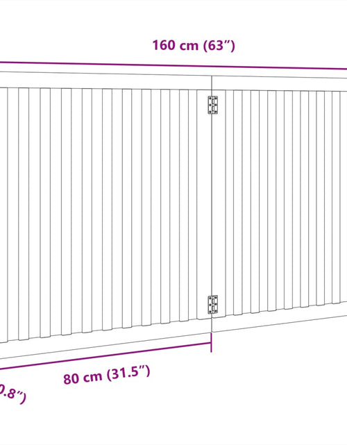 Загрузите изображение в средство просмотра галереи, Poartă pentru câini pliabilă 2 panouri maro, 160 cm, lemn plop
