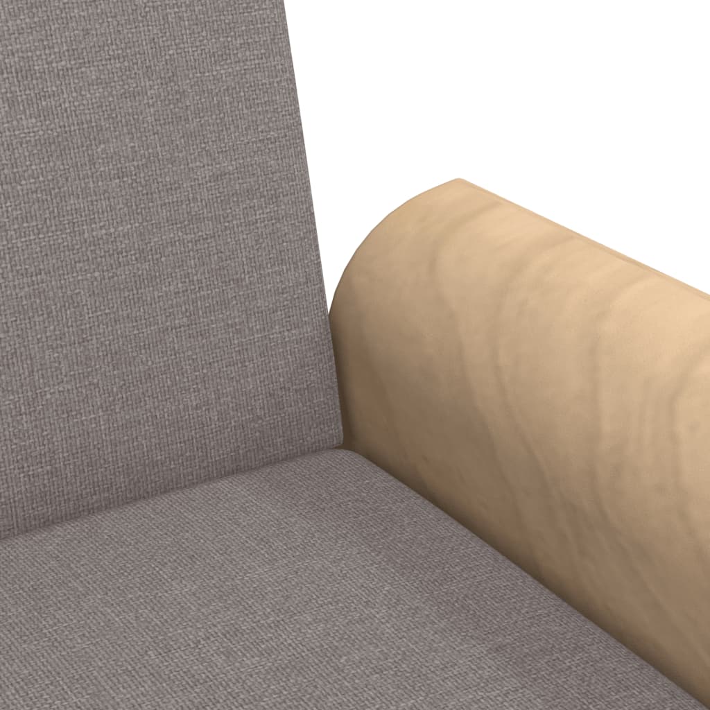 Canapea extensibilă cu cotiere, gri taupe, textil