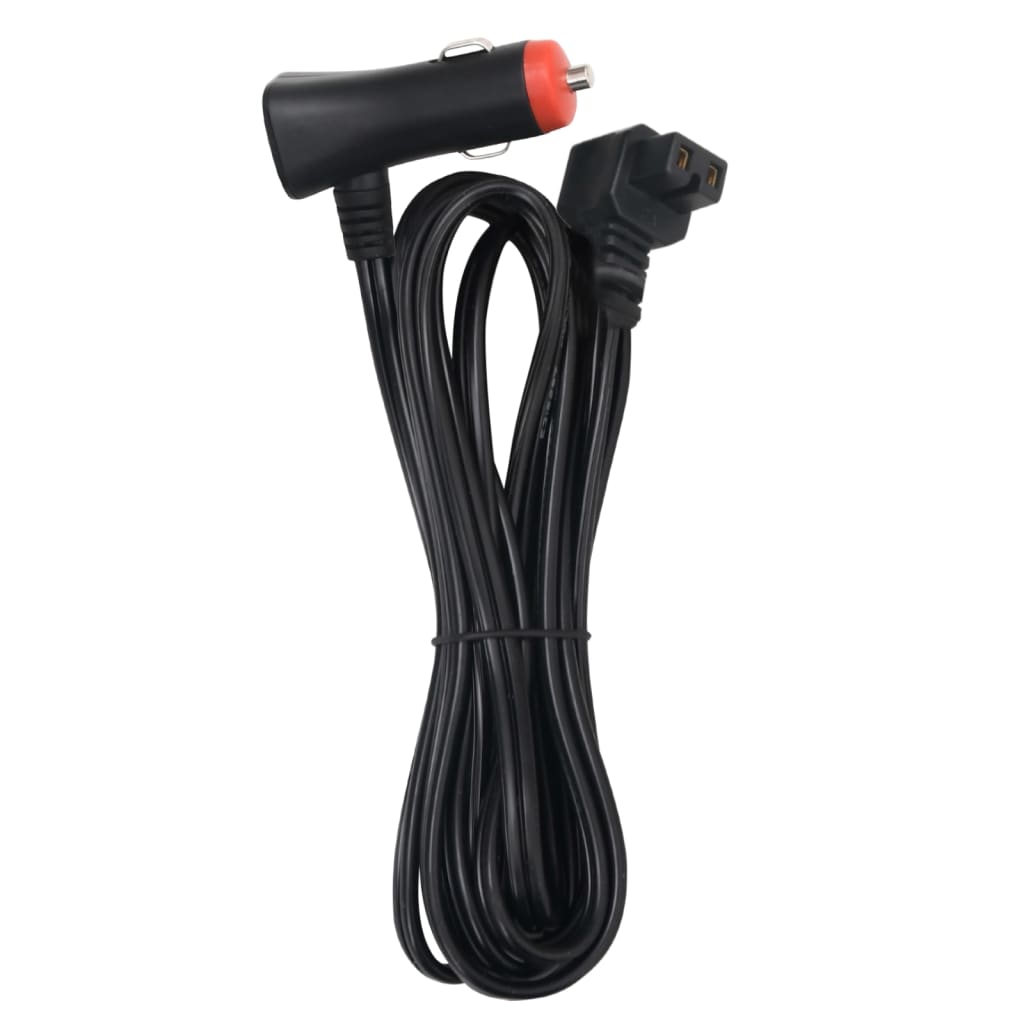 Ladă frigorifică cu roată și adaptor, negru&gri, 60 L, PP & PE