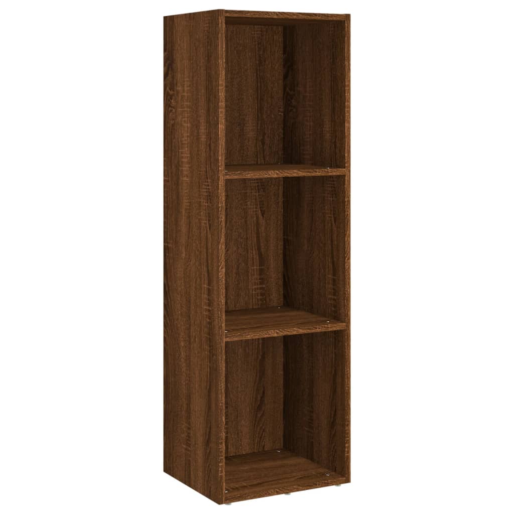 Bibliotecă/dulap TV, stejar maro, 36x30x114 cm, lemn prelucrat