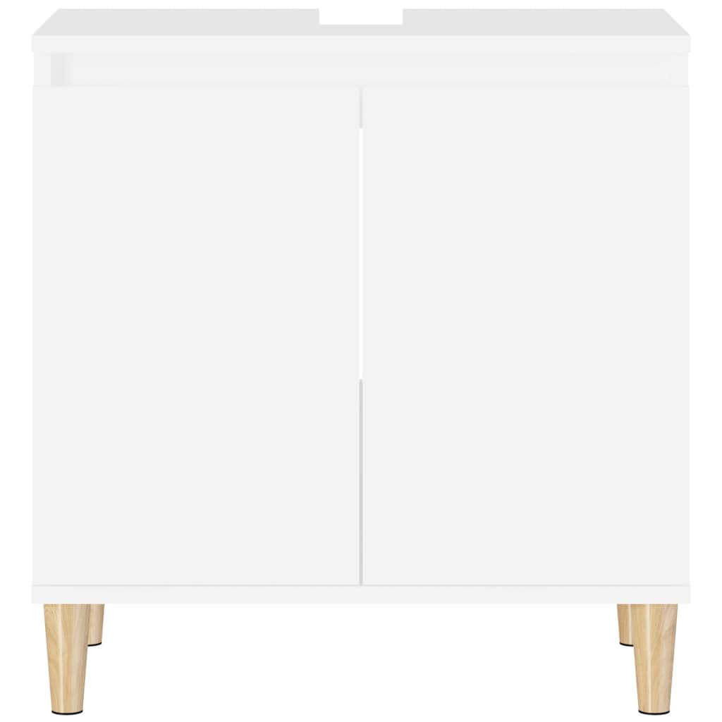 Dulap de chiuvetă, alb, 58x33x60 cm, lemn prelucrat