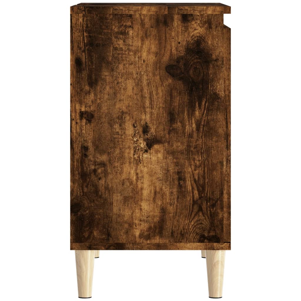 Dulap de chiuvetă, stejar fumuriu, 58x33x60 cm, lemn prelucrat