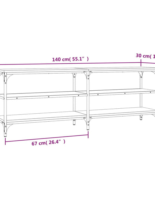 Загрузите изображение в средство просмотра галереи, Comodă TV, stejar sonoma, 140x30x50 cm, lemn prelucrat
