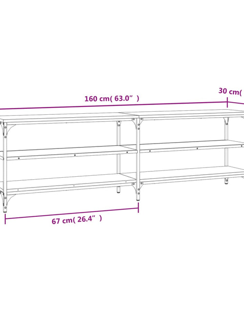 Загрузите изображение в средство просмотра галереи, Comodă TV, stejar sonoma, 160x30x50 cm, lemn prelucrat
