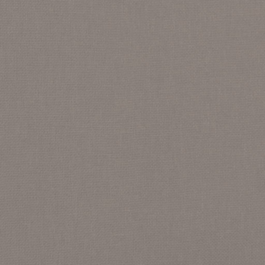 Taburet, gri taupe, 51 x 41 x 40 cm, material textil - Lando
