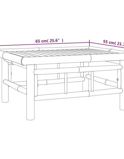Încărcați imaginea în vizualizatorul Galerie, Set mobilier de grădină cu perne gri închis, 4 piese, bambus
