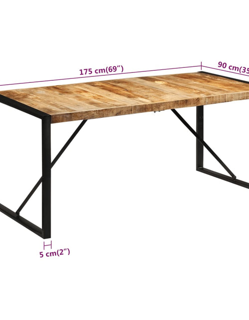 Загрузите изображение в средство просмотра галереи, Masă de bucătărie, 175x90x76, lemn masiv de mango brut
