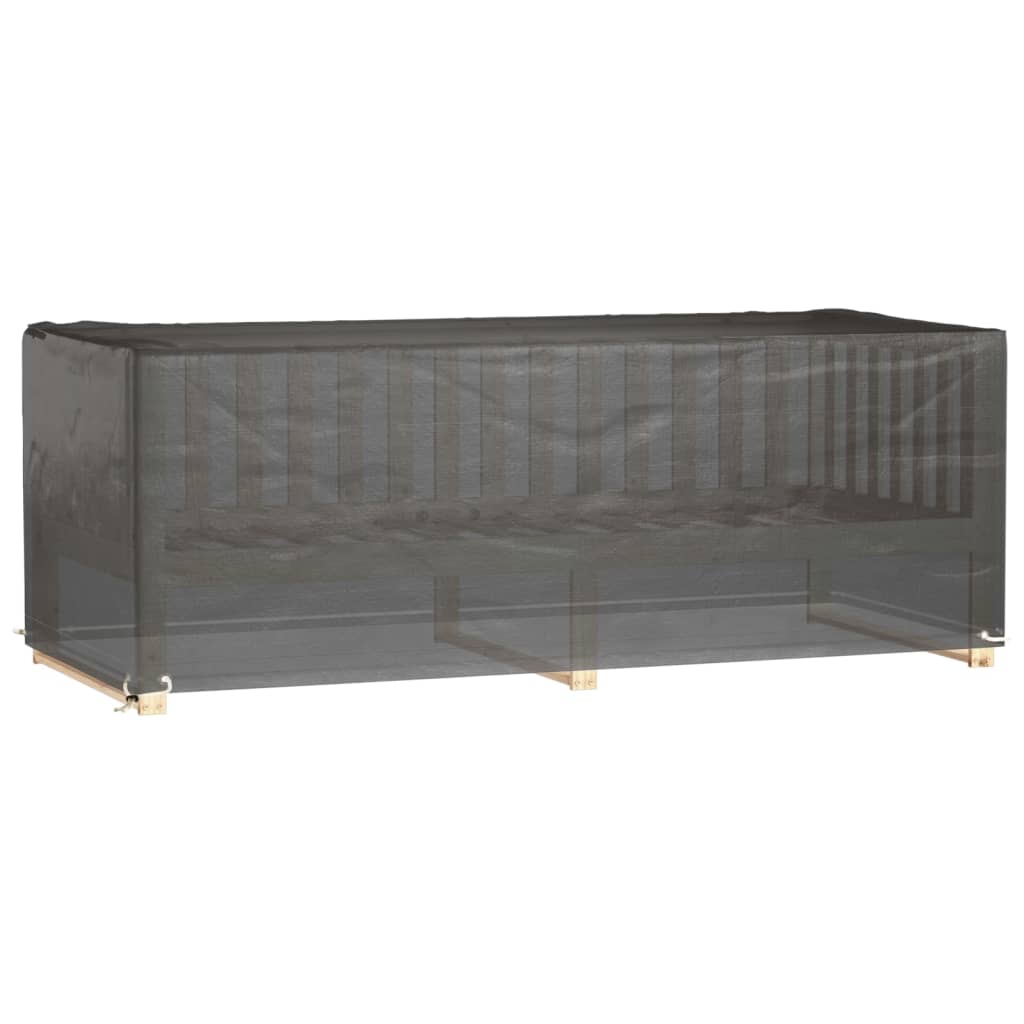 Husă pentru mobilier de grădină, 8 ocheți, 192x82x65 cm, pătrat