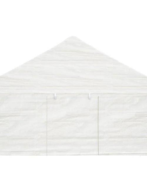 Încărcați imaginea în vizualizatorul Galerie, Foișor cu acoperiș, alb, 4,46x5,88x3,75 m, polietilenă
