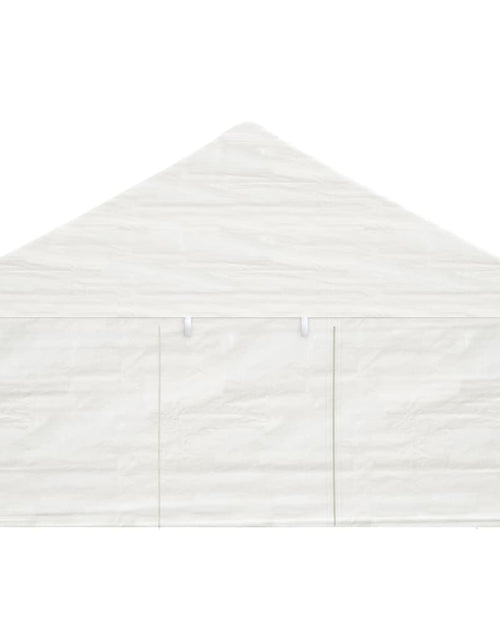 Încărcați imaginea în vizualizatorul Galerie, Foișor cu acoperiș, alb, 8,92x5,88x3,75 m, polietilenă

