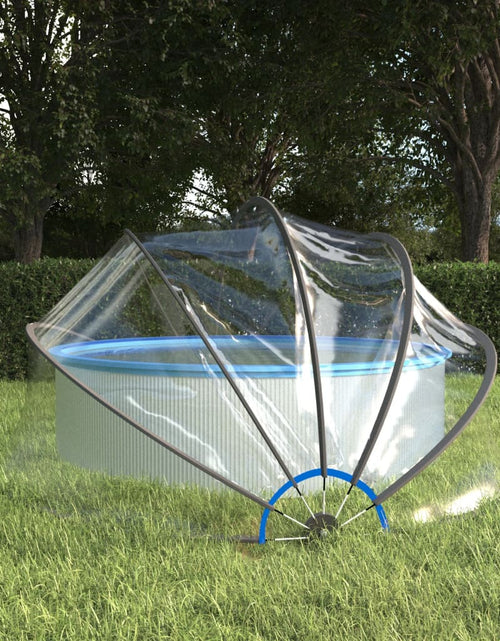 Загрузите изображение в средство просмотра галереи, Cupolă pentru piscină, 376x188 cm, PVC, rotund
