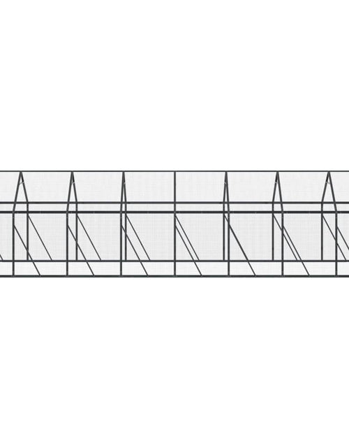 Încărcați imaginea în vizualizatorul Galerie, Volieră de păsări, antracit, 1,79x8x1,85 m, aluminiu
