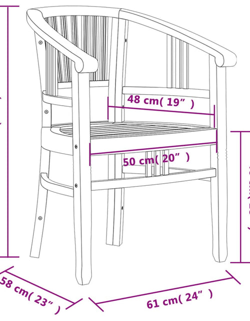 Încărcați imaginea în vizualizatorul Galerie, Set mobilier pentru grădină, 3 piese, lemn masiv de tec
