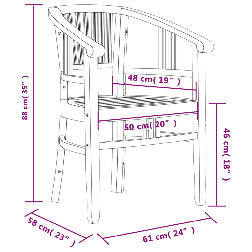 Set mobilier pentru grădină, 3 piese, lemn masiv de tec