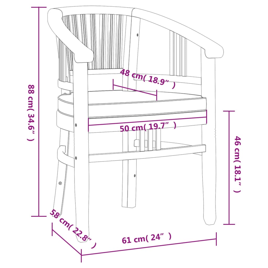 Set mobilier pentru grădină, 3 piese, lemn masiv de tec