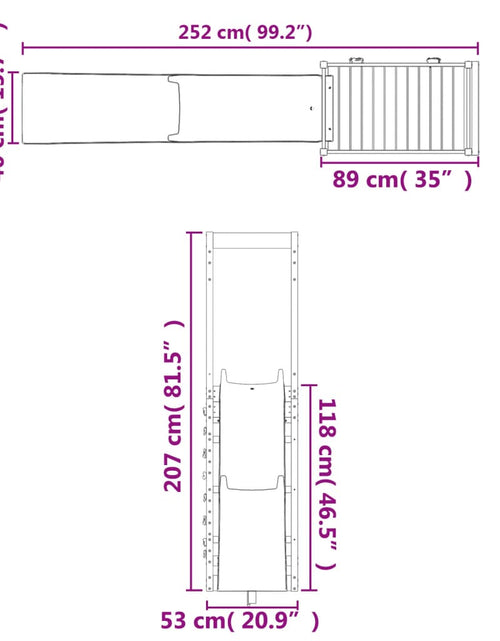 Încărcați imaginea în vizualizatorul Galerie, Set de joacă pentru exterior, lemn de pin impregnat
