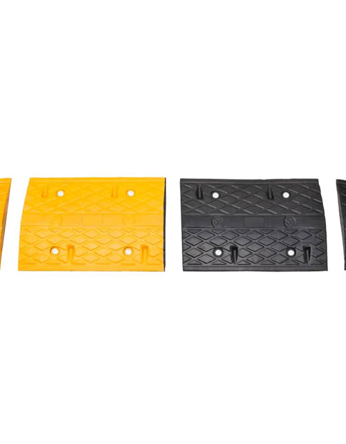 Загрузите изображение в средство просмотра галереи, Prag limitator viteză galben și negru, 517x32,5x4 cm, cauciuc
