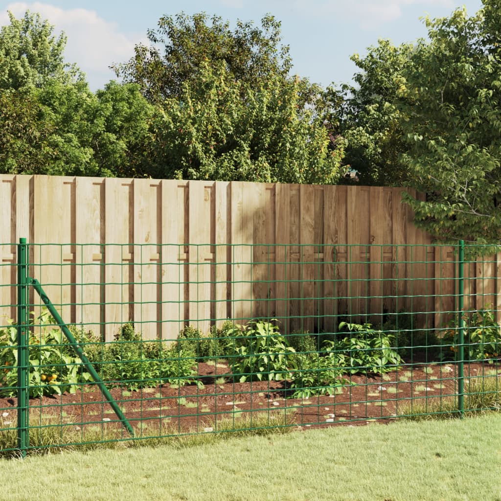 Gard plasă de sârmă cu țăruși de fixare, verde, 1,1x25 m - Lando