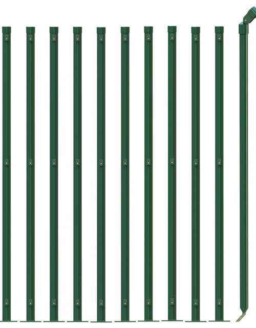 Încărcați imaginea în vizualizatorul Galerie, Gard plasă de sârmă cu bordură, verde, 1x25 m - Lando
