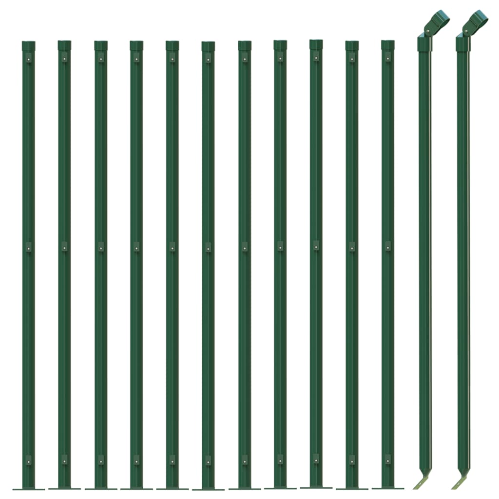 Gard plasă de sârmă cu bordură, verde, 1x25 m - Lando