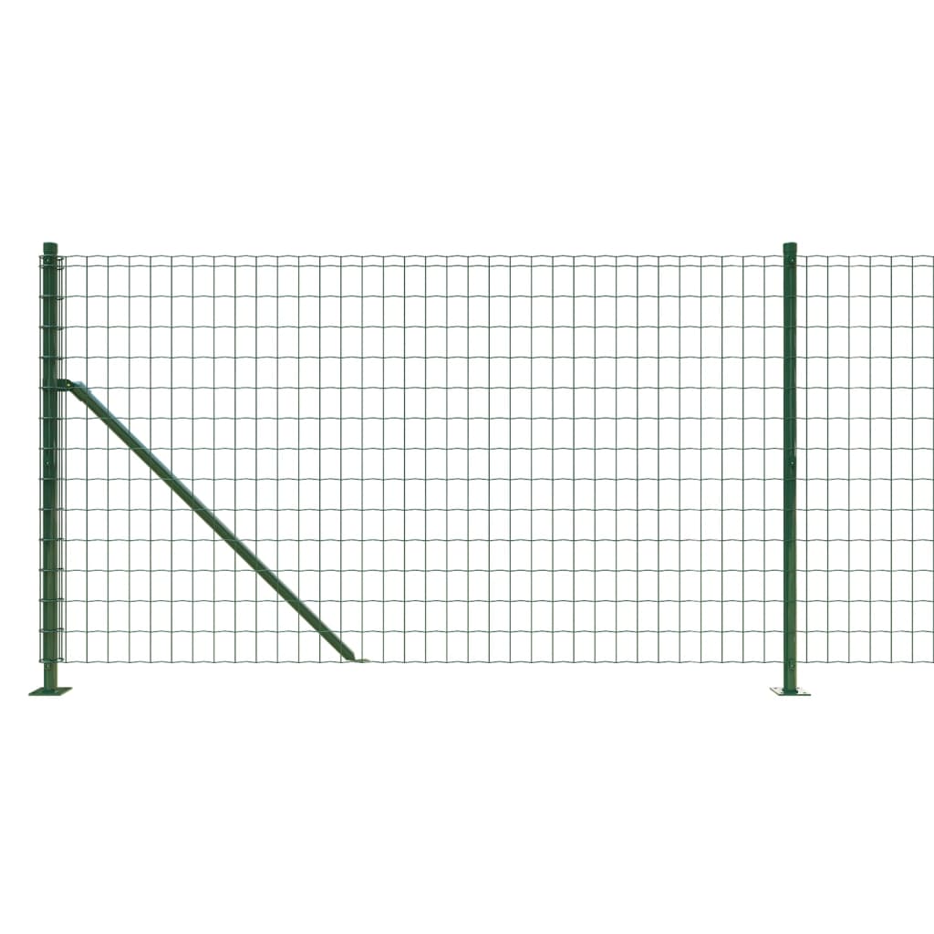 Gard plasă de sârmă cu bordură, verde, 1x25 m - Lando
