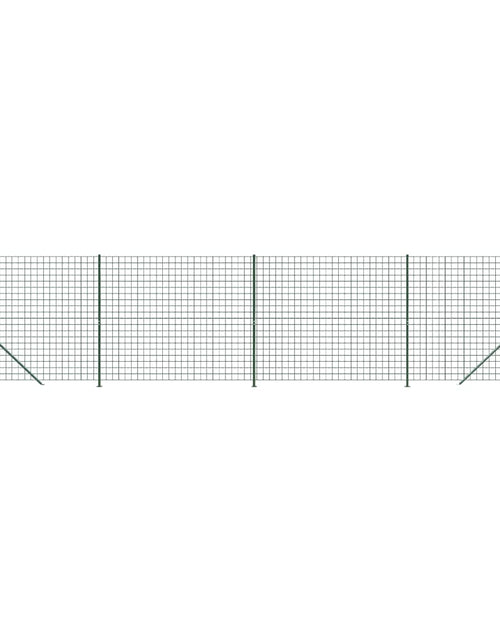 Загрузите изображение в средство просмотра галереи, Gard plasă de sârmă cu bordură, verde, 2x10 m
