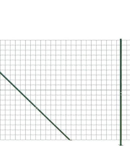 Загрузите изображение в средство просмотра галереи, Gard plasă de sârmă cu bordură, verde, 2x10 m
