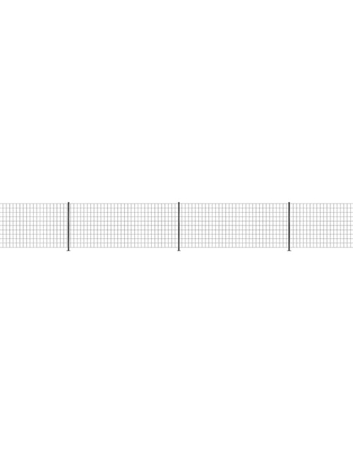 Încărcați imaginea în vizualizatorul Galerie, Gard plasă de sârmă cu bordură, antracit, 1x10 m - Lando
