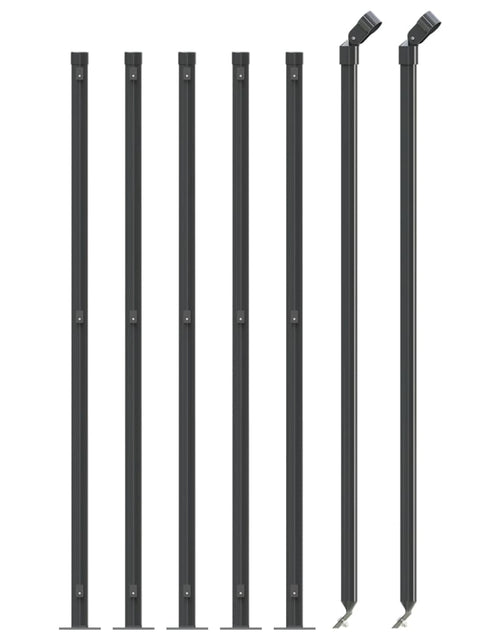 Загрузите изображение в средство просмотра галереи, Gard plasă de sârmă cu bordură, antracit, 1x10 m - Lando
