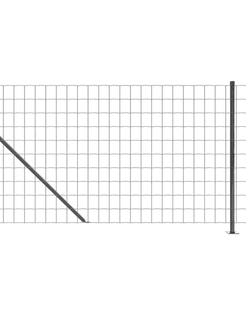 Încărcați imaginea în vizualizatorul Galerie, Gard plasă de sârmă cu bordură, antracit, 1,1x25 m
