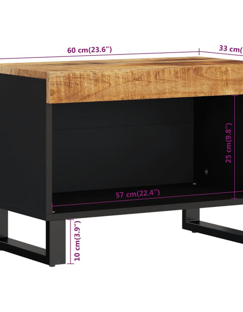 Загрузите изображение в средство просмотра галереи, Comodă TV, 60x33x43,5 cm, lemn masiv de mango
