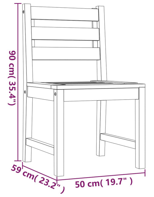 Încărcați imaginea în vizualizatorul Galerie, Scaune de grădină, 4 buc., lemn masiv de tec
