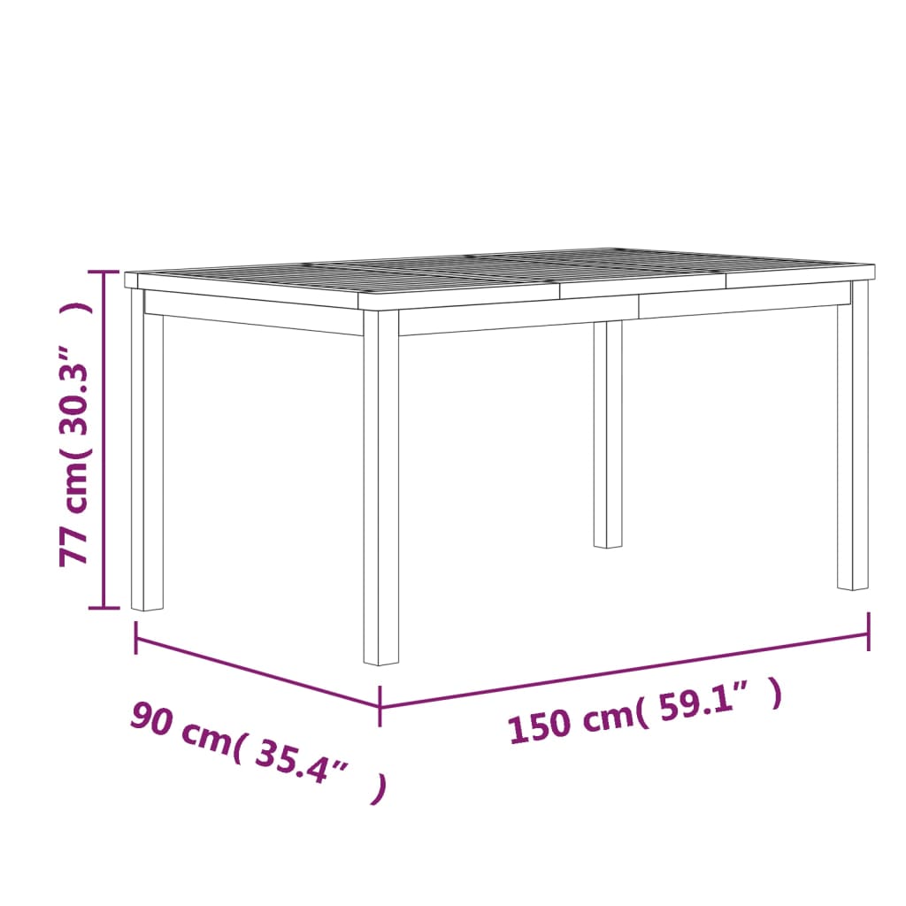 Set mobilier de grădină, 7 piese, lemn masiv de tec