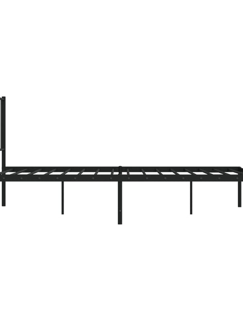 Загрузите изображение в средство просмотра галереи, Cadru de pat metalic cu tăblie, negru, 183x213 cm
