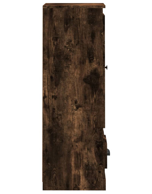 Загрузите изображение в средство просмотра галереи, Dulap înalt, stejar fumuriu, 36x35,5x103,5 cm, lemn compozit

