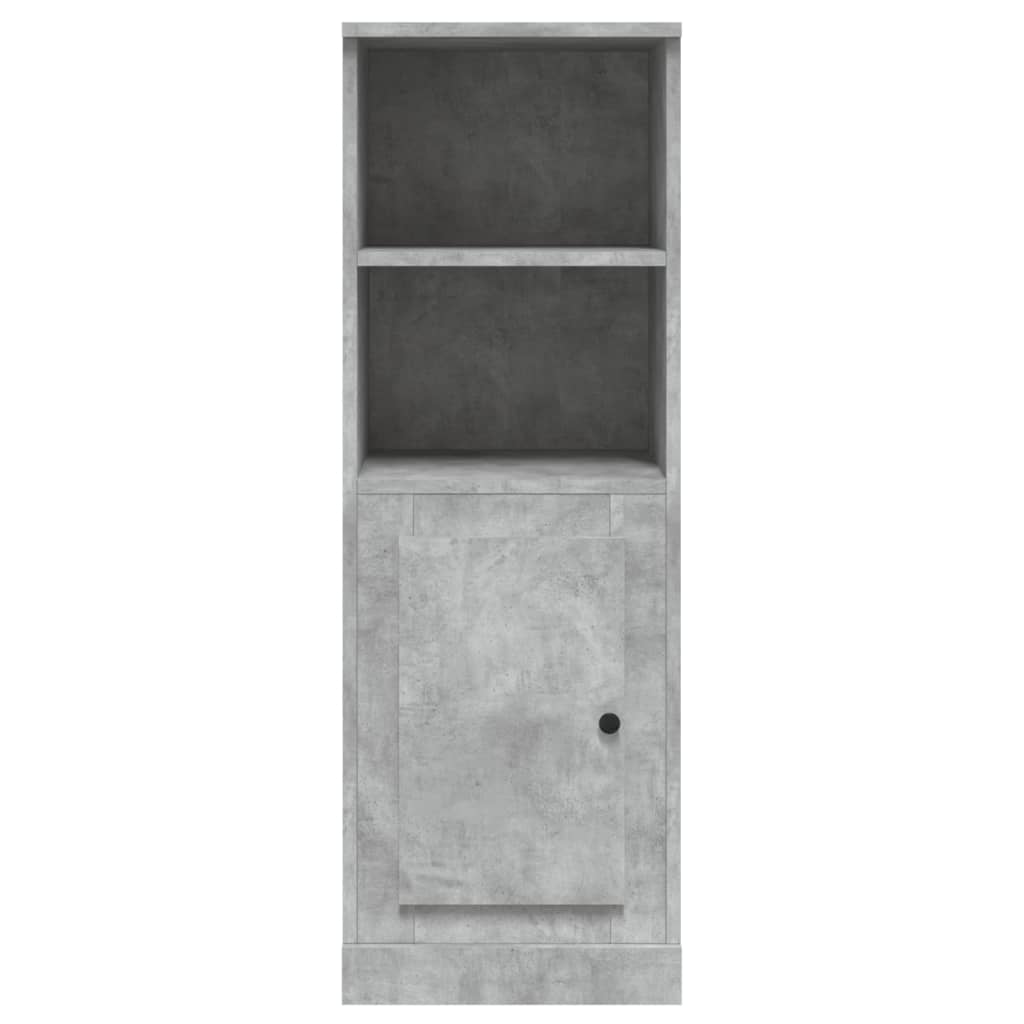 Dulap înalt, gri beton, 36x35,5x103,5 cm, lemn compozit