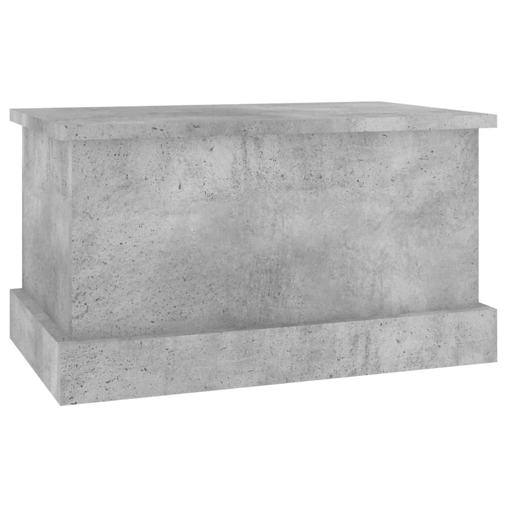 Cutie de depozitare, gri beton, 50x30x28 cm, lemn prelucrat - Lando