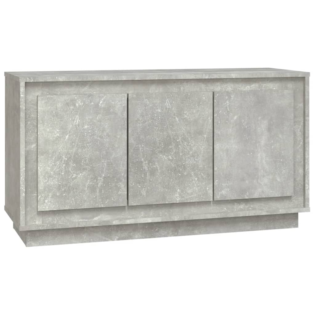 Servantă, gri beton, 102x35x55 cm, lemn prelucrat