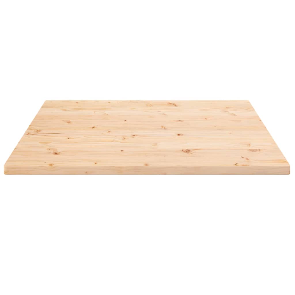 Blat de masă, 70x70x2,5 cm, lemn masiv de pin, pătrat