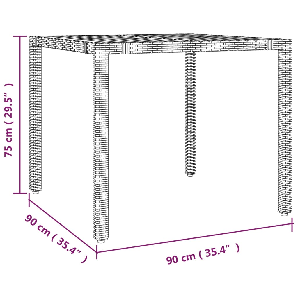 Set mobilier de grădină cu perne, 3 piese, negru, poliratan