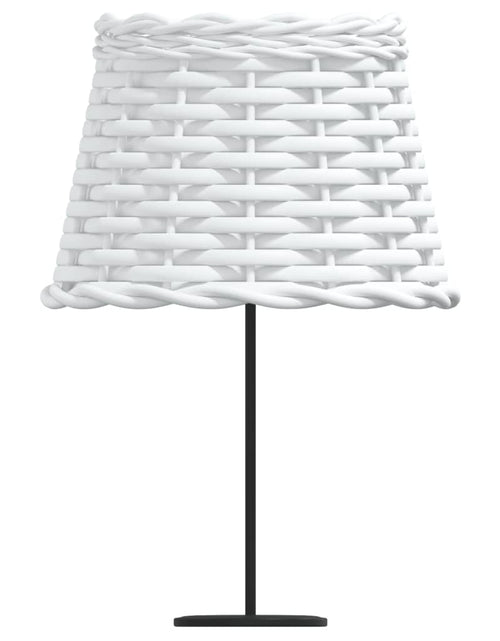 Încărcați imaginea în vizualizatorul Galerie, Abajur de veioză, alb, Ø20x15 cm, răchită - Lando
