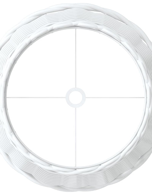 Încărcați imaginea în vizualizatorul Galerie, Abajur de veioză, alb, Ø25x17 cm, răchită

