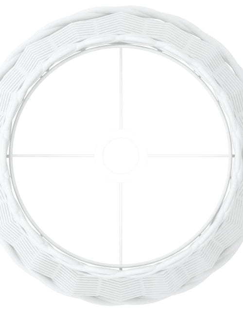 Încărcați imaginea în vizualizatorul Galerie, Abajur veioză, alb, Ø38x23 cm, răchită
